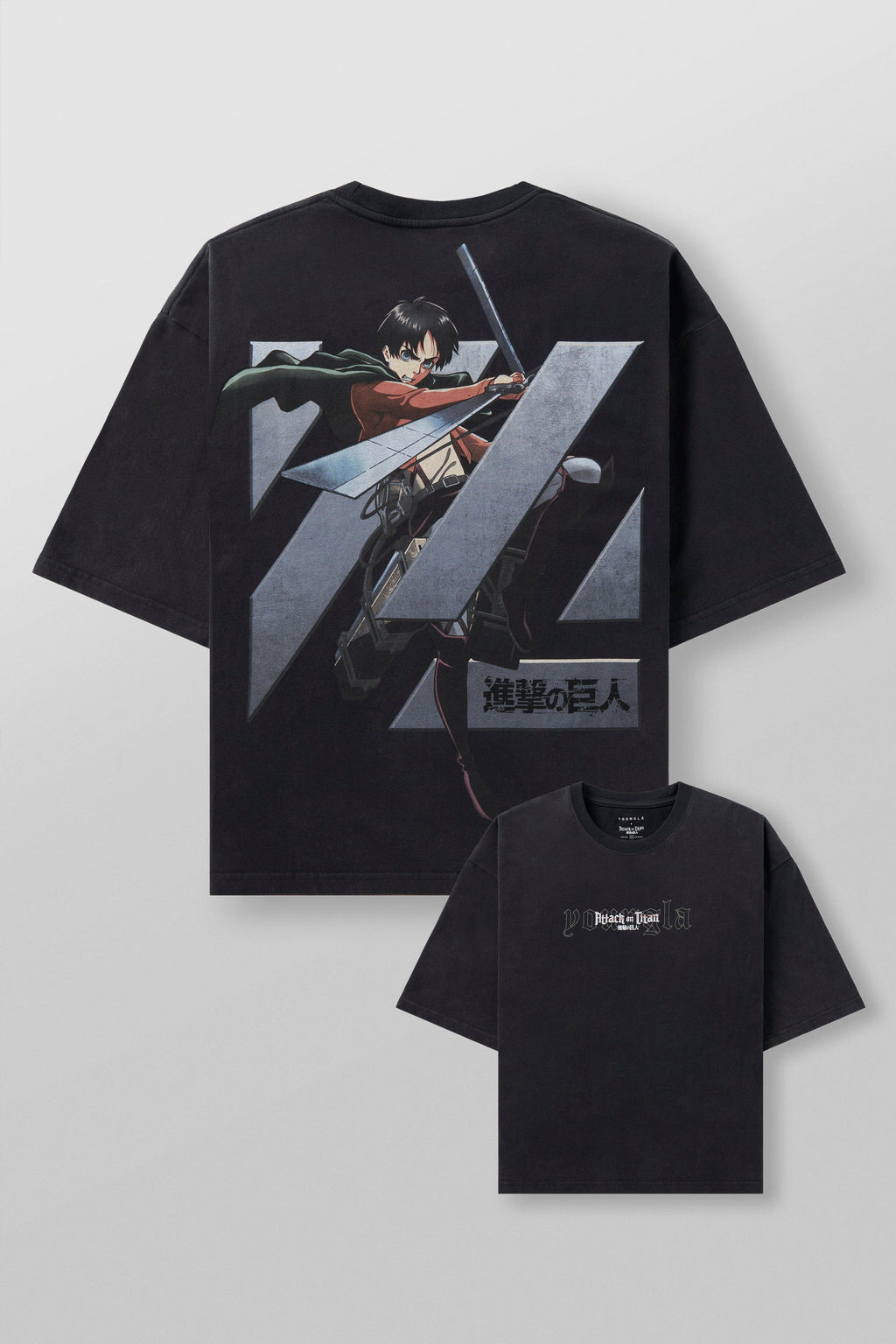 4186 - AOT©  x YLA Cropped Tees