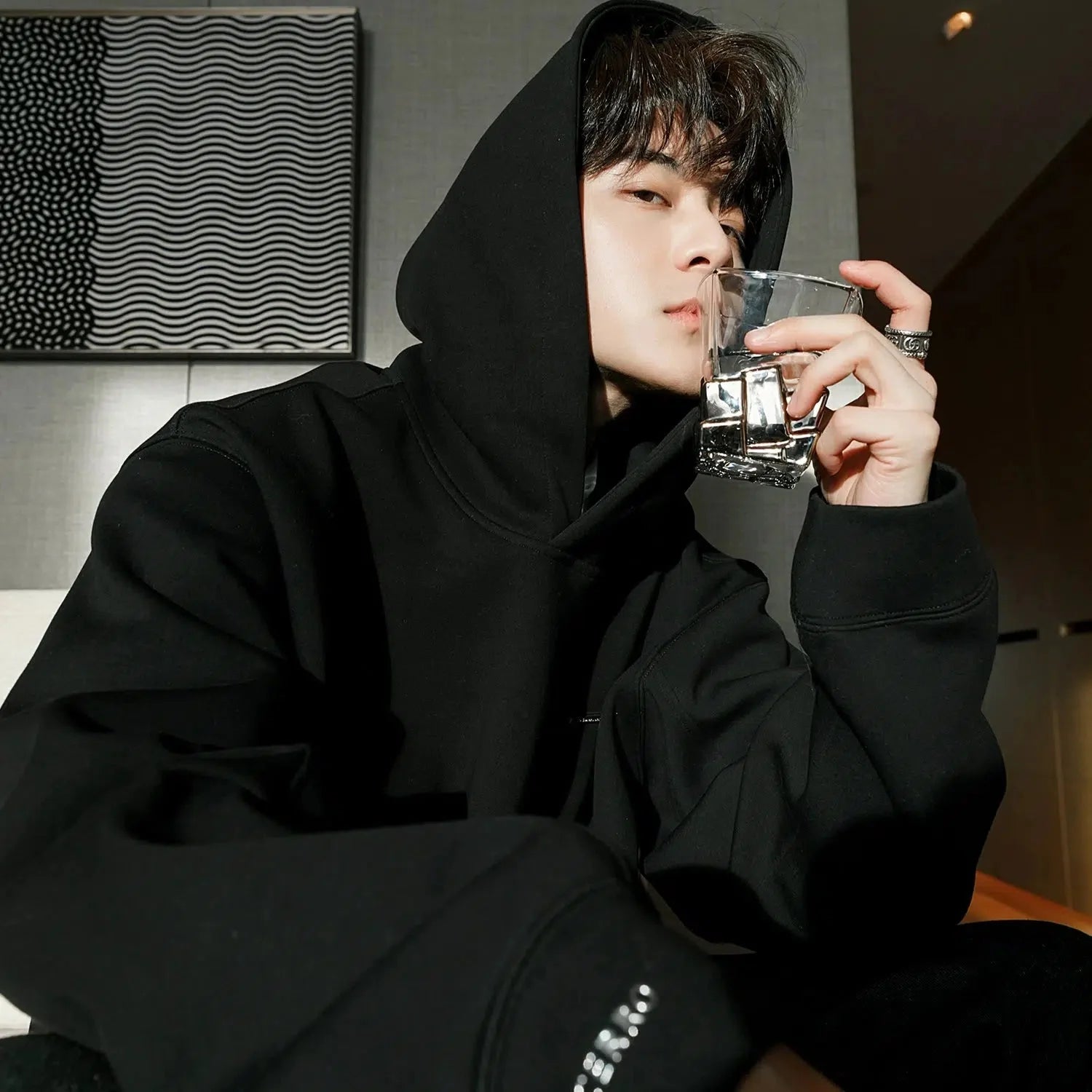 Basic Logo Hooded Sweatshirt