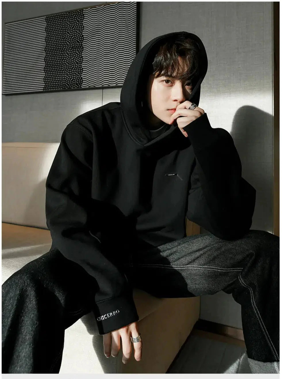 Basic Logo Hooded Sweatshirt