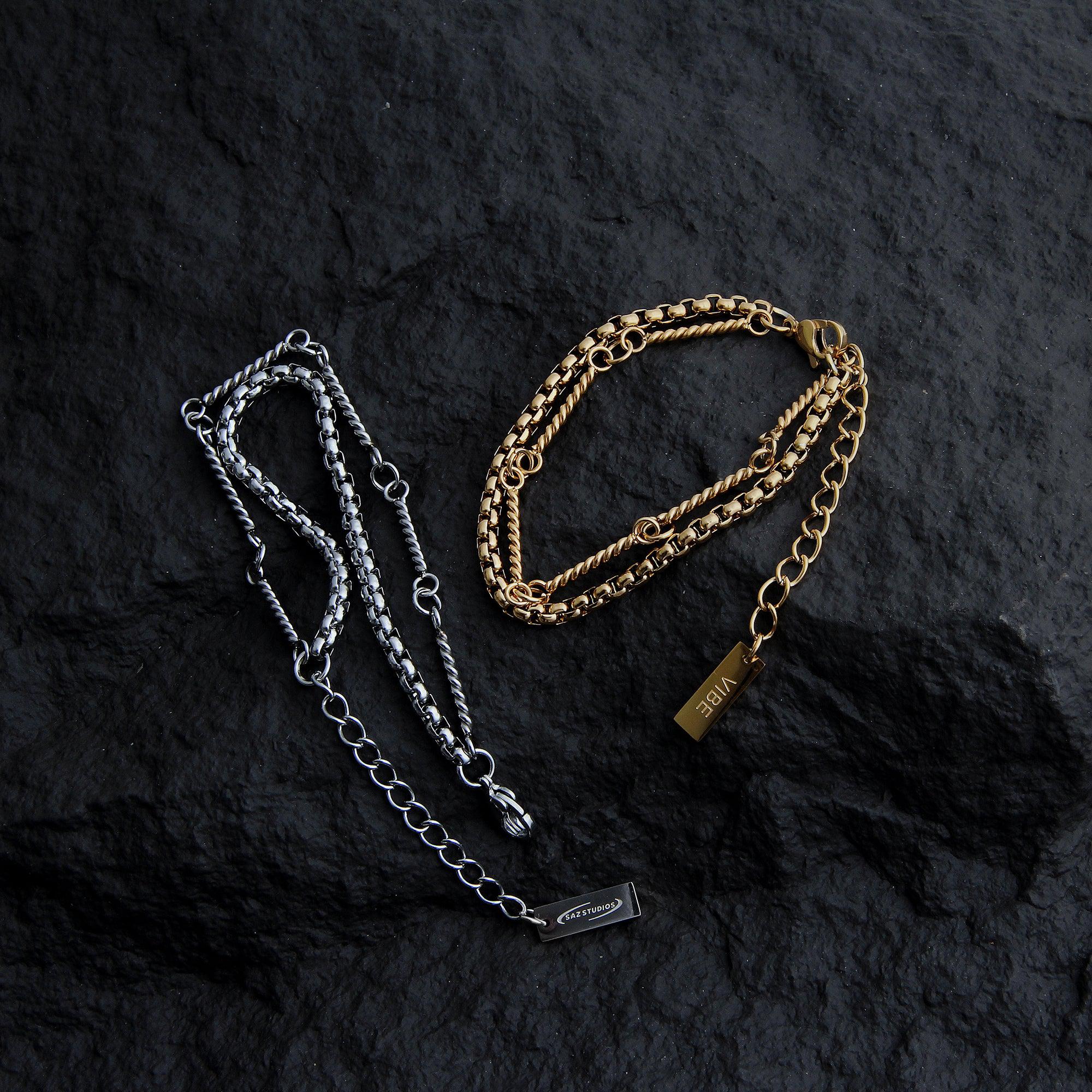 Double-Layer Titanium Bracelet