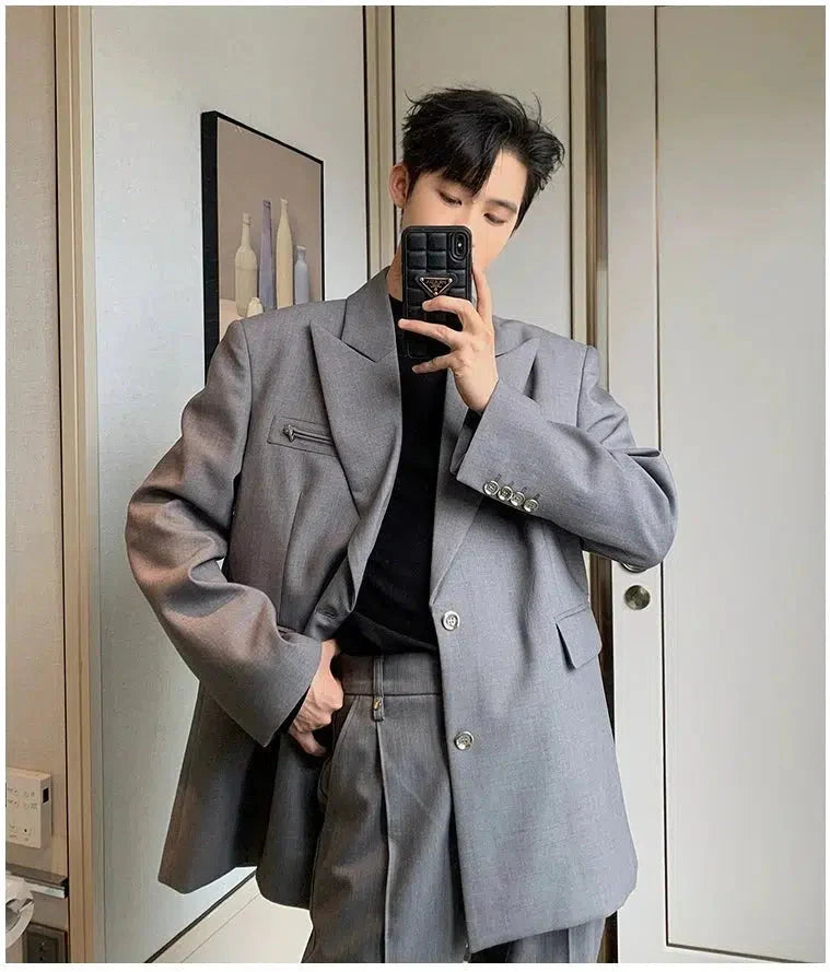 Korean Style Casual Suit and Pants
