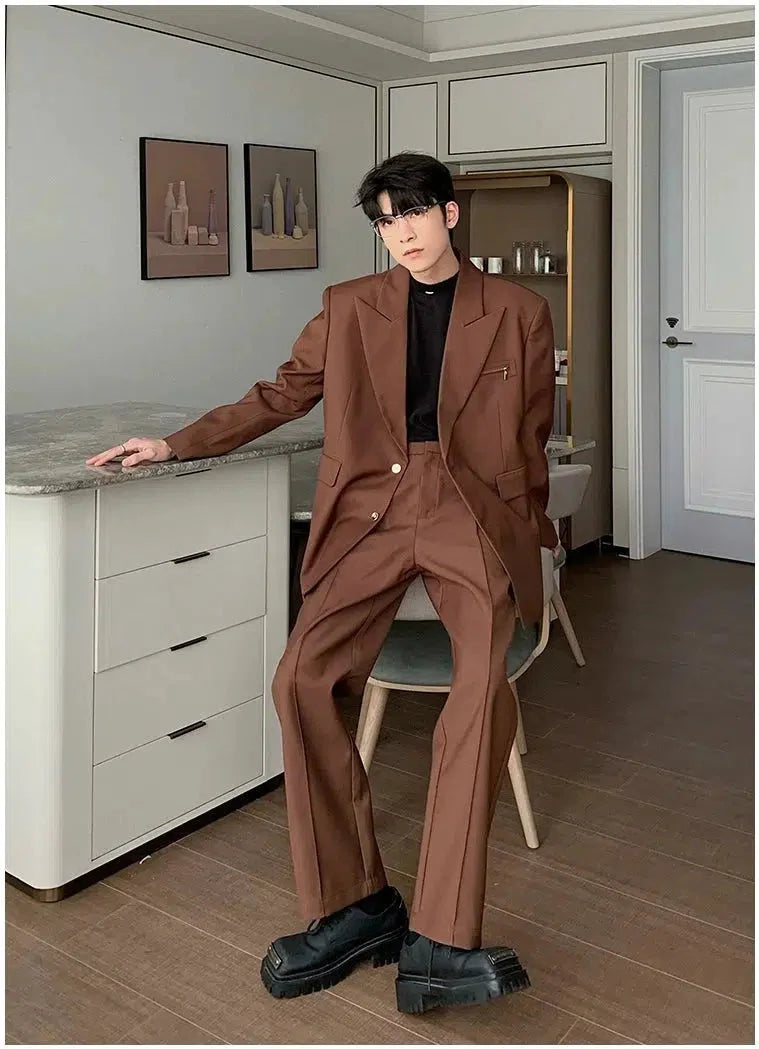 Korean Style Casual Suit and Pants