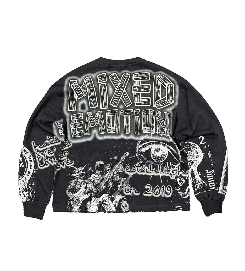 Mixed Emotions Astro L/S Tee Black