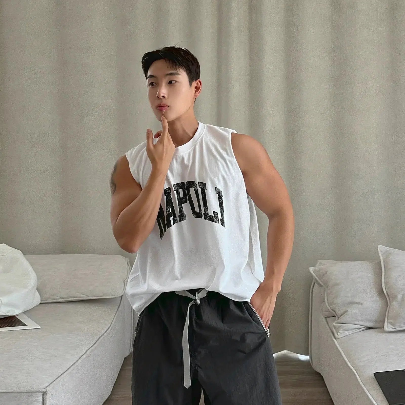 'Napoli' Graphic Tank Top