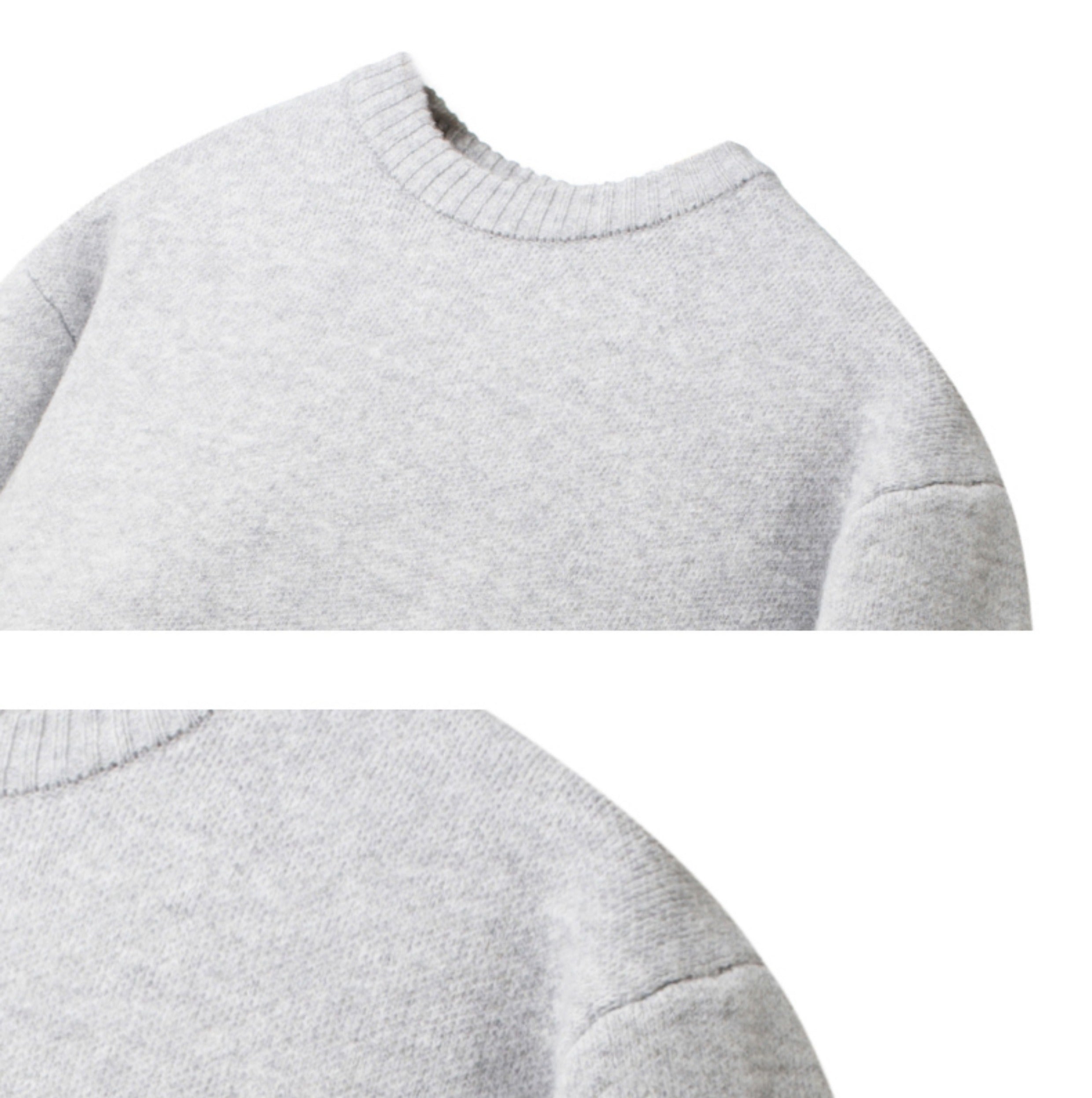 Round Neck Thick Knit Sweater