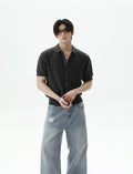 Front buttons Short Sleeve Knit Cardigan