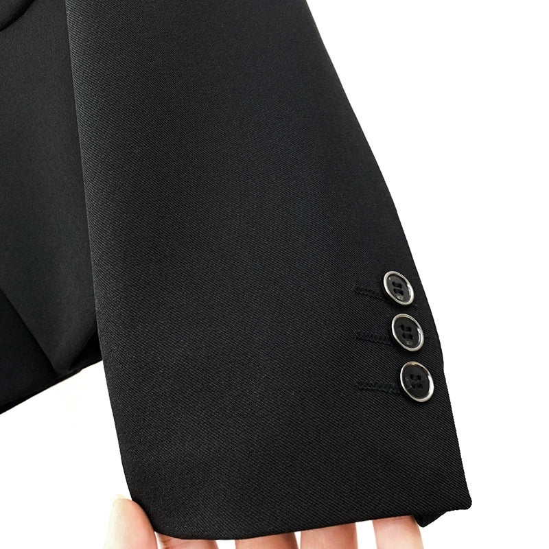 Loose Fit Short Blazer and Pants