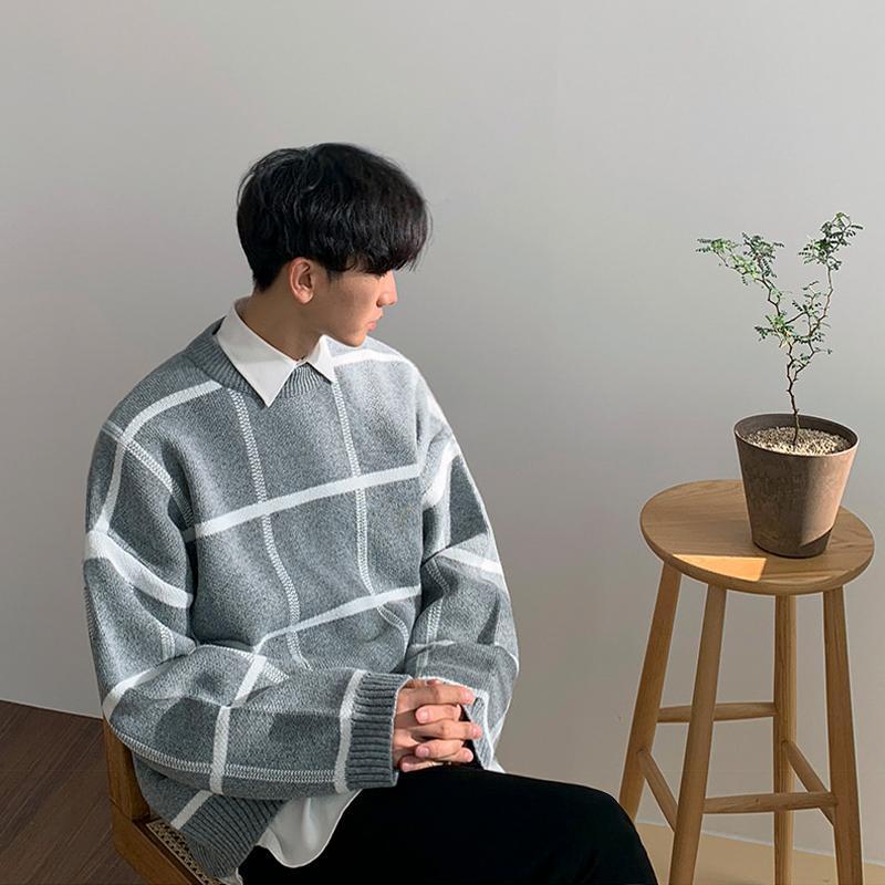 Pullover Plaid Sweater