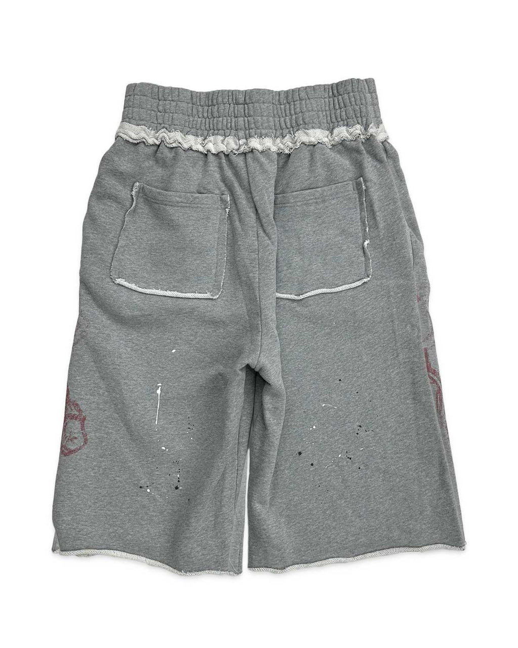 Saint Vanity Badgers Long Shorts Grey