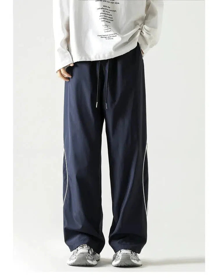 Side Striped Fit Athletic Pants