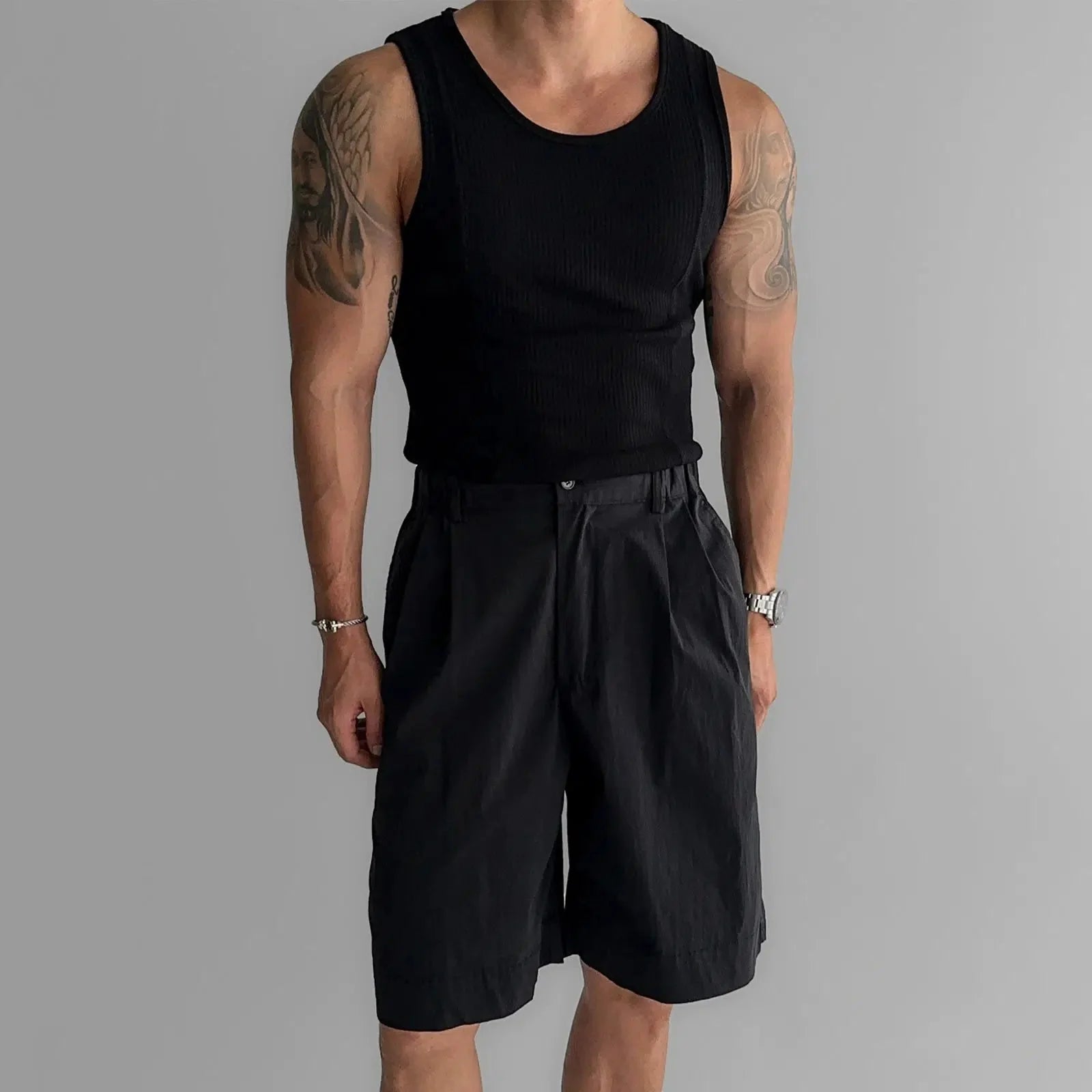 Stretch Tight Knitted Tank Top