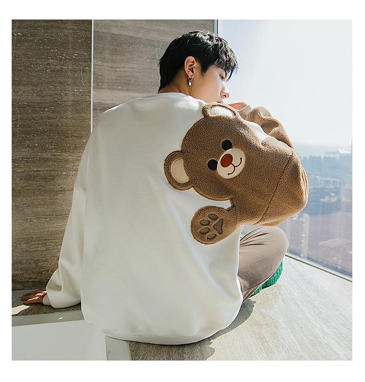 Wool Embroidery Bear Sweater