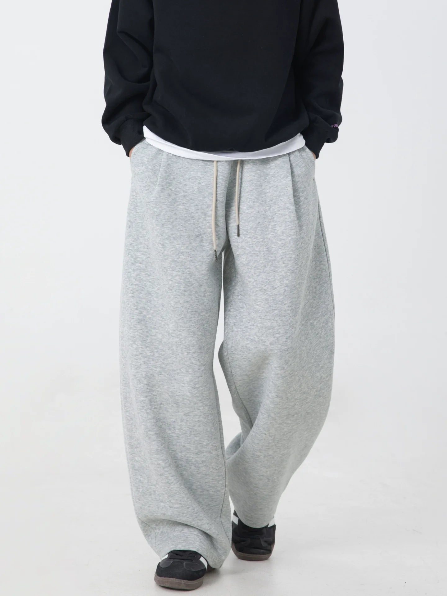 Heavyweight Wide-Leg Casual Sweatpants