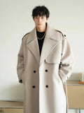 Loose Fit Mid-Length Woolen Coat