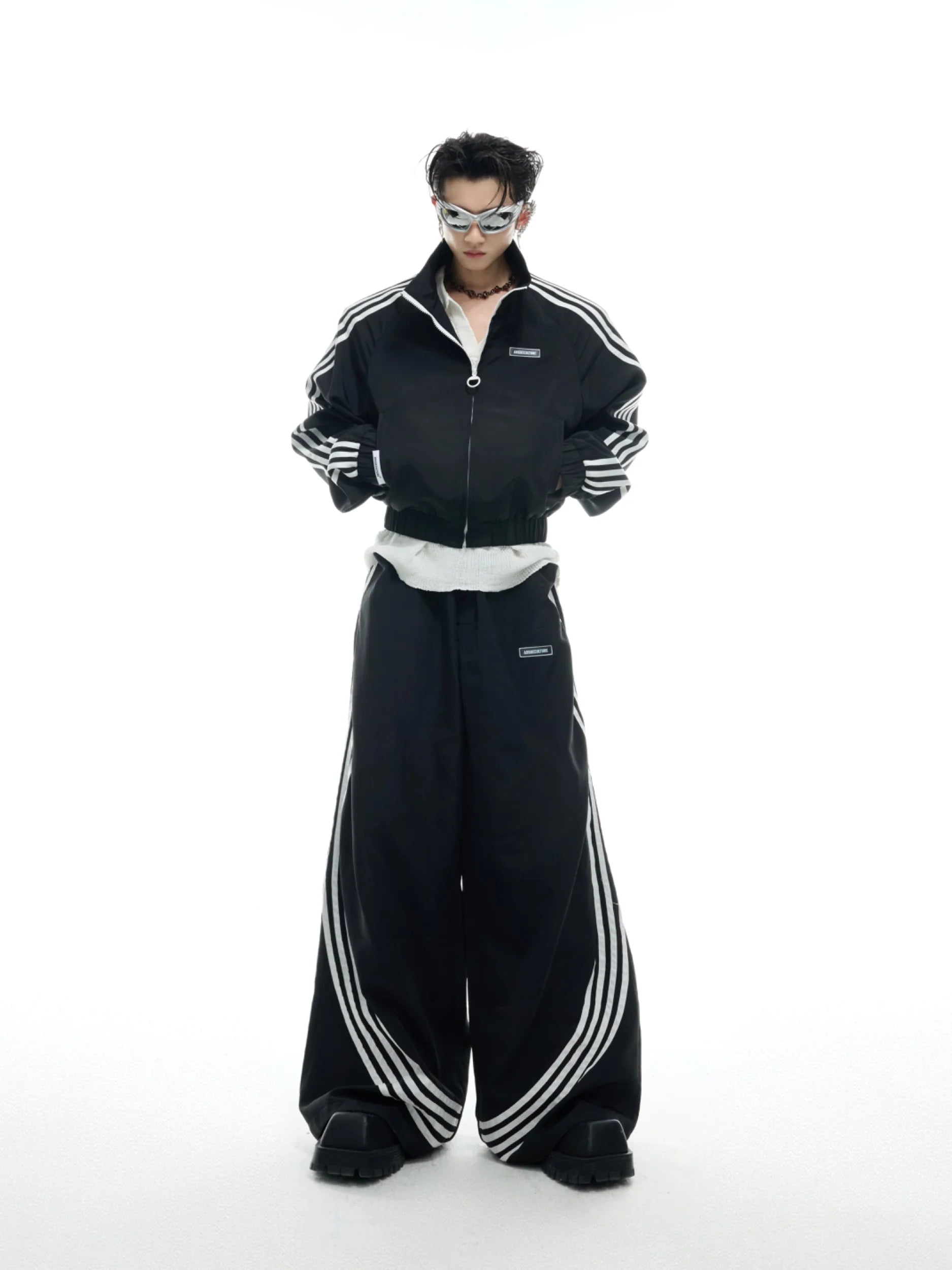 Stand-Up Collar Casual Suit