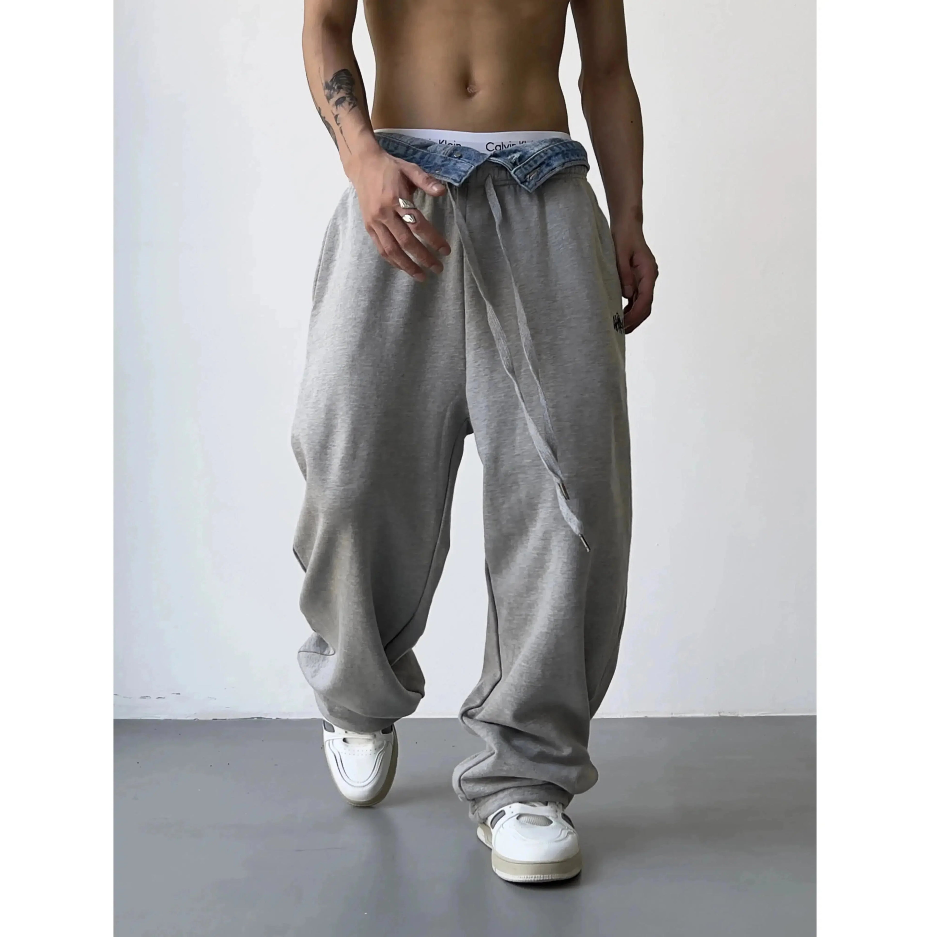Two-piece Jeans Waist Sweatpants