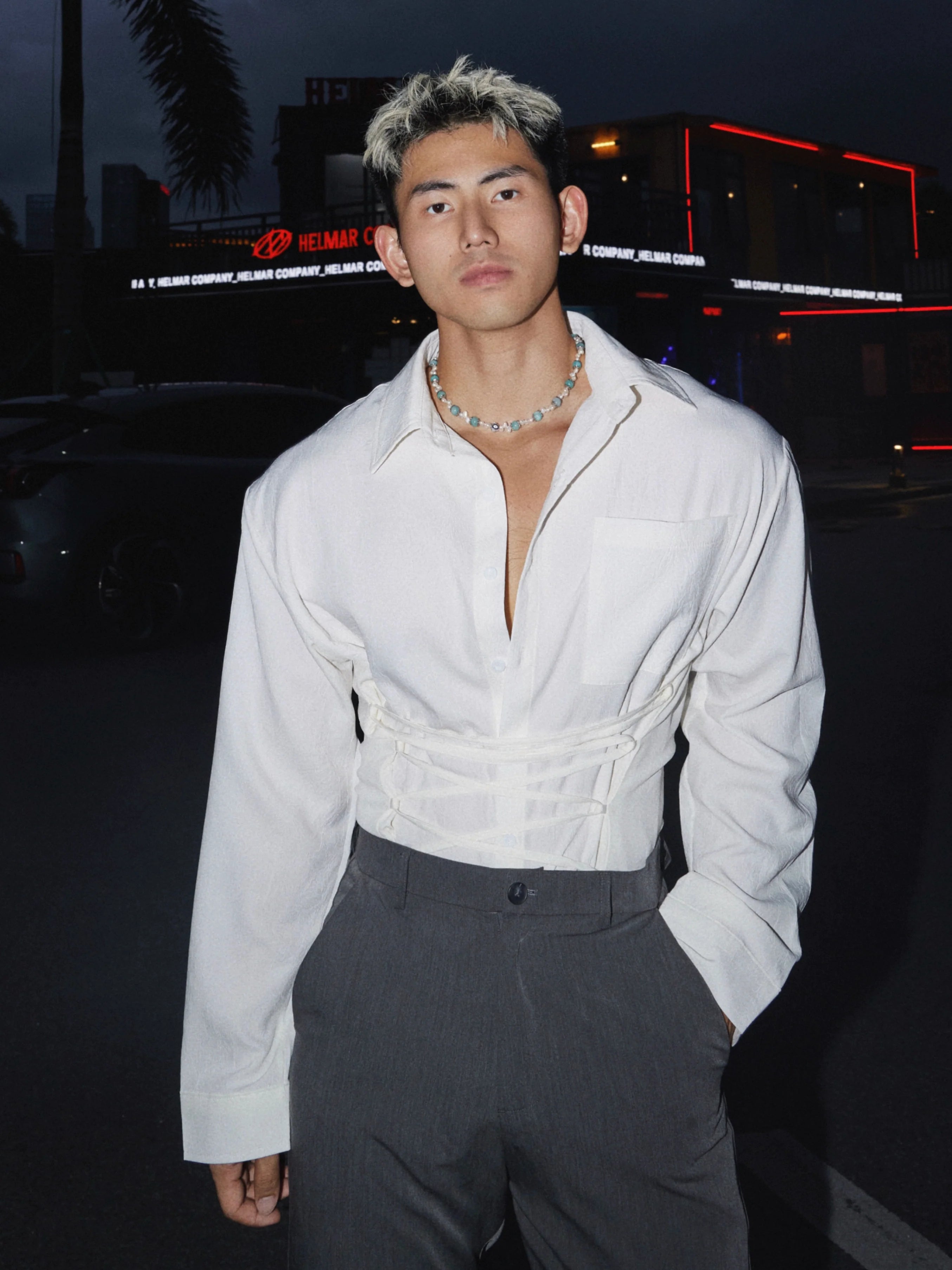 Tie-Up Casual Shirt