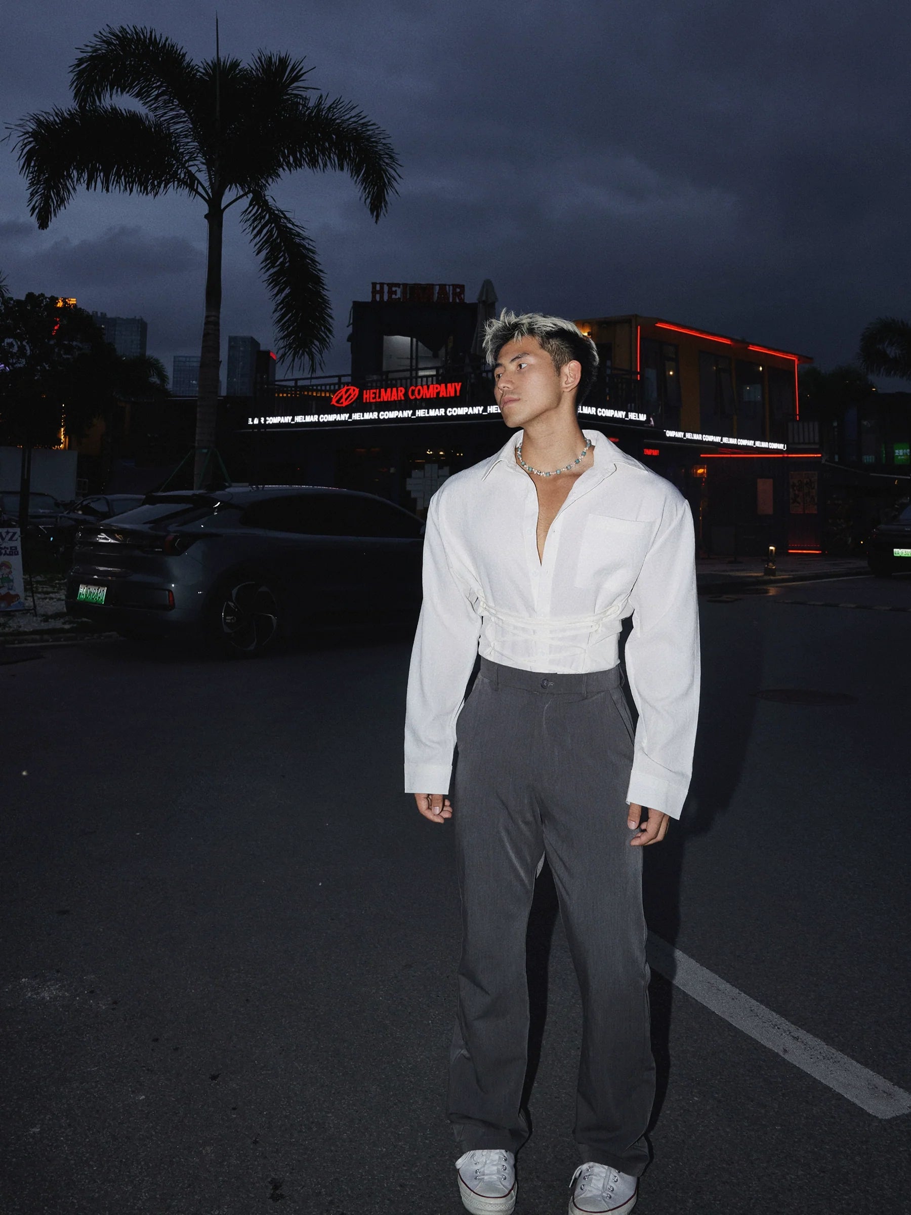 Tie-Up Casual Shirt